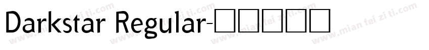 Darkstar Regular字体转换